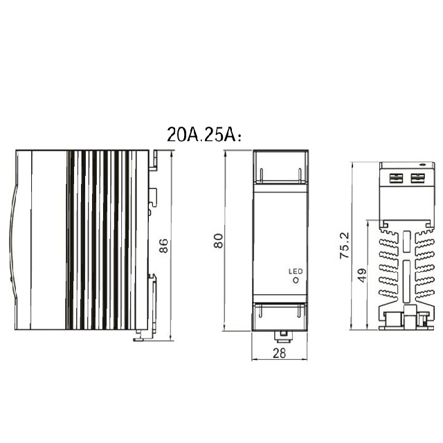 AC-AC / 25A SSR